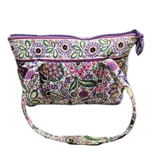 Vera Bradley Marrakesh Quilted Tote Purse Colorful Floral Peacock Retired